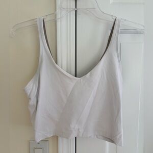 Lululemon White V-Neck athletic top